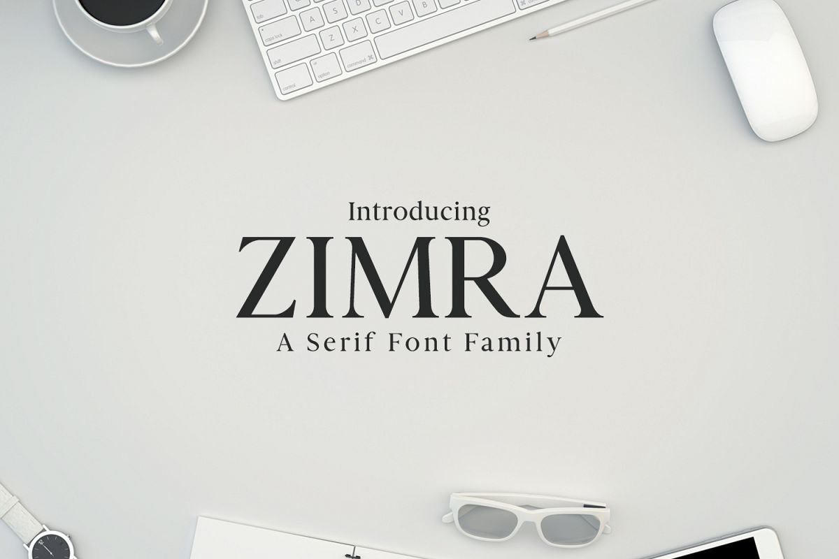 Zimra Serif Font Family example image 1