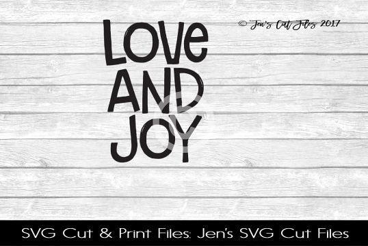 Love And Joy SVG Cut FIle example image 1