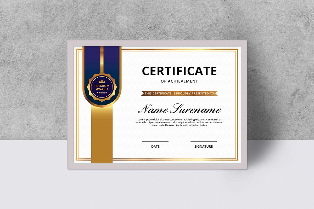 Certificate example image 1