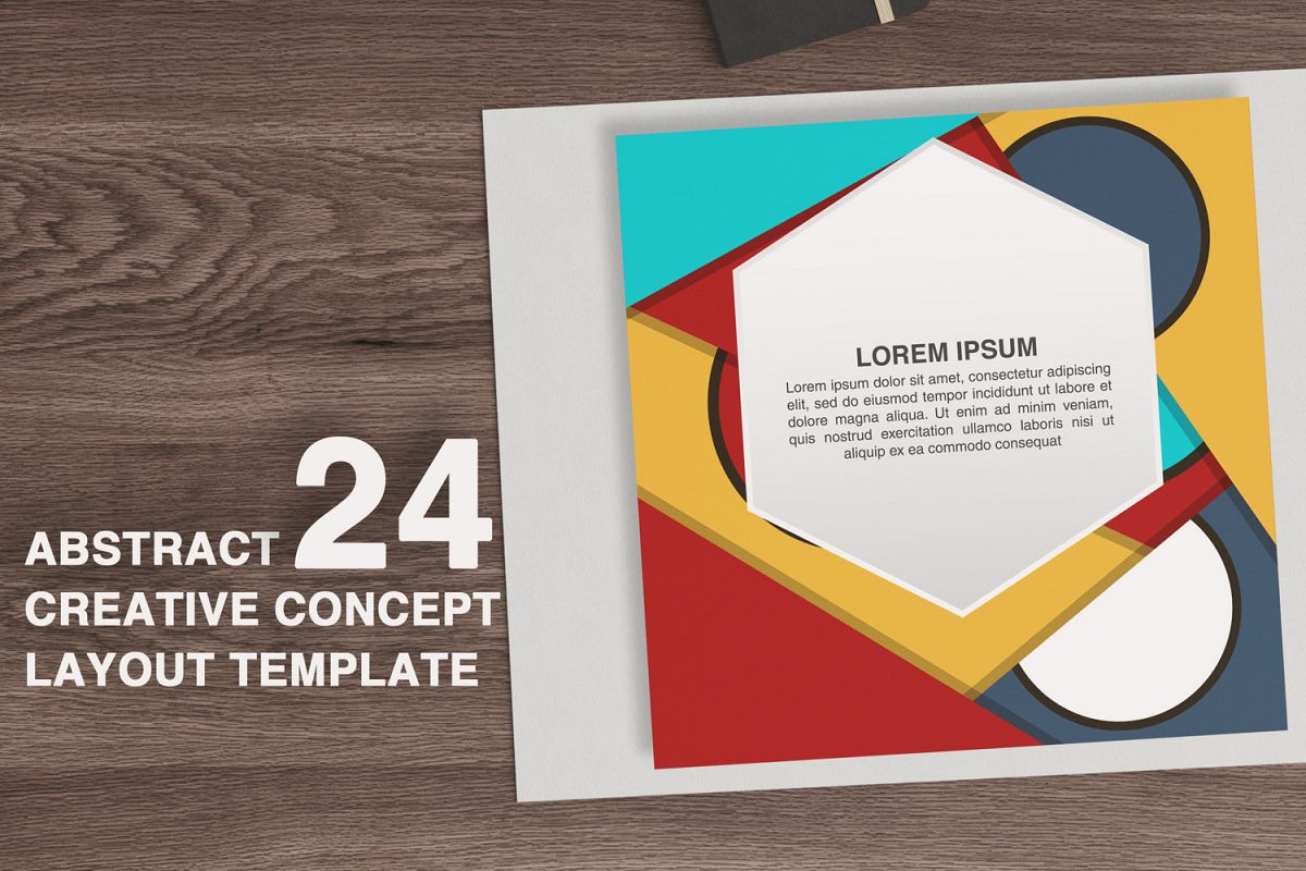 24 Abstract creative concept layout template example image 1
