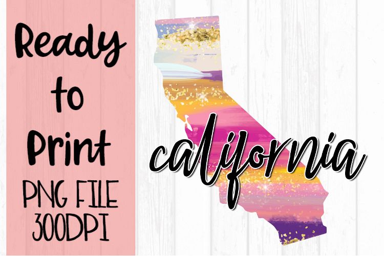 California Painted States Ready to Print example image 1
