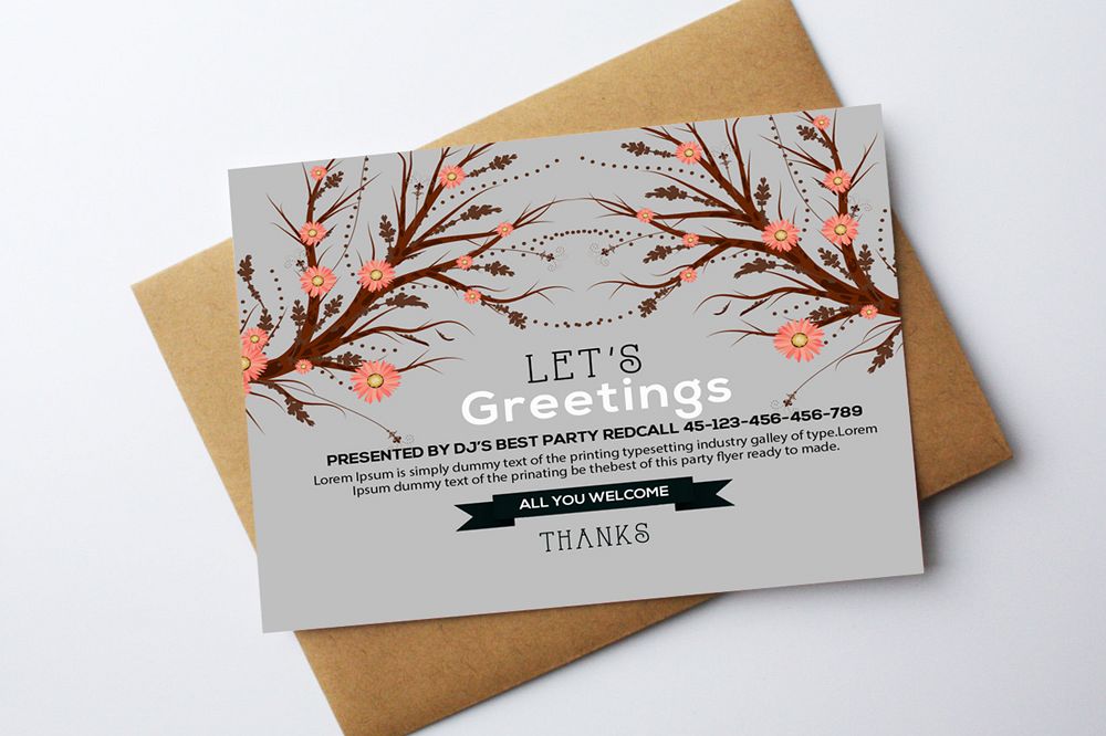 Greeting Card Template example image 1