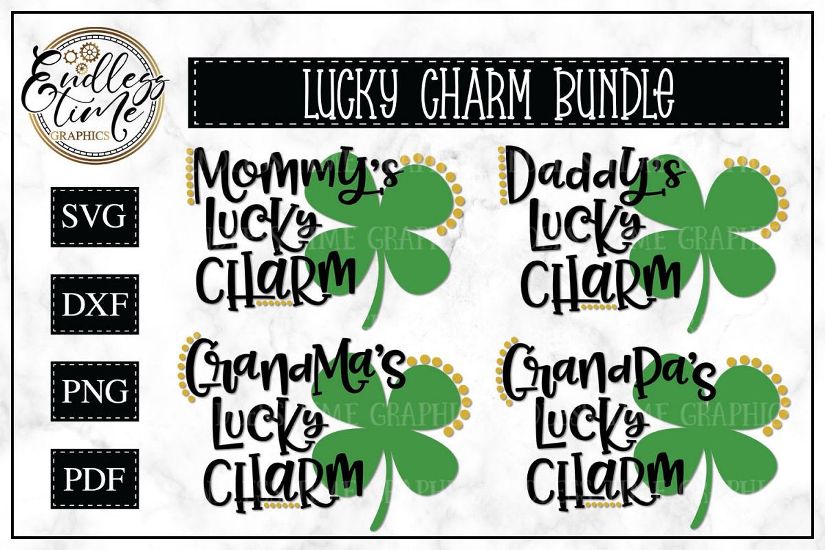 Lucky Charm Bundle - 4 Lucky Charm SVG Files example image 1