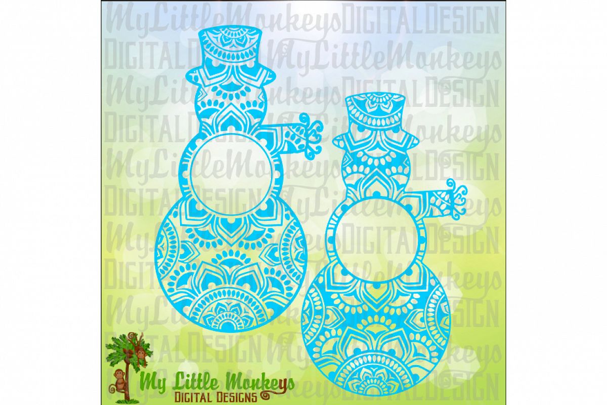 Snowman Mandala Monoram Base example image 1