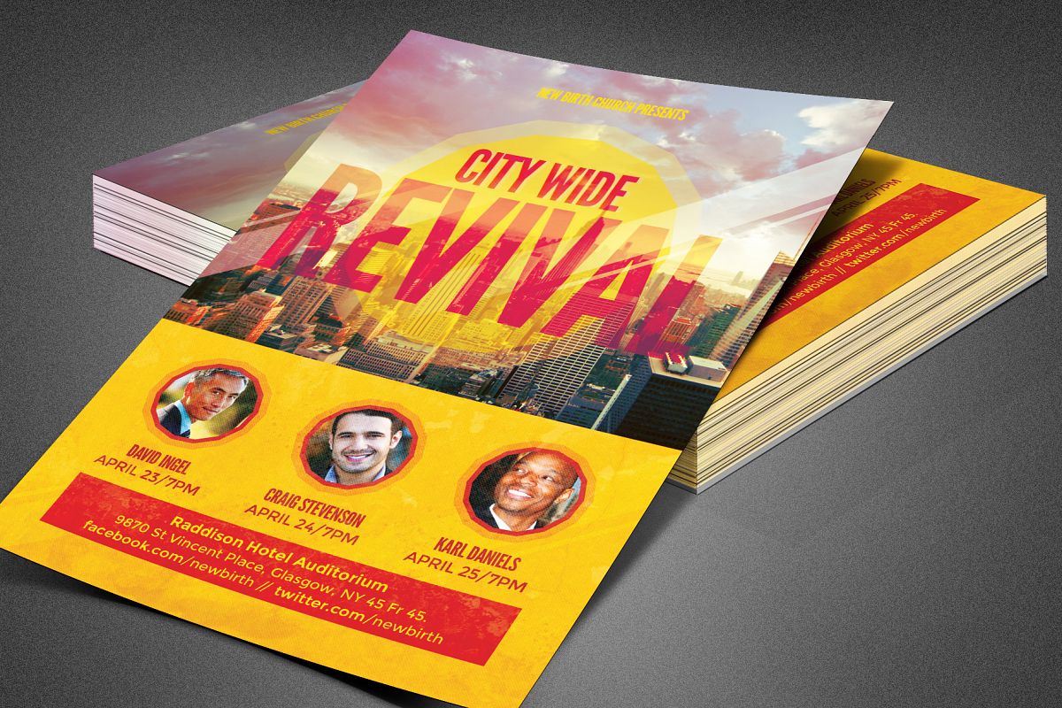 city wide revival church flyer church revival flyers