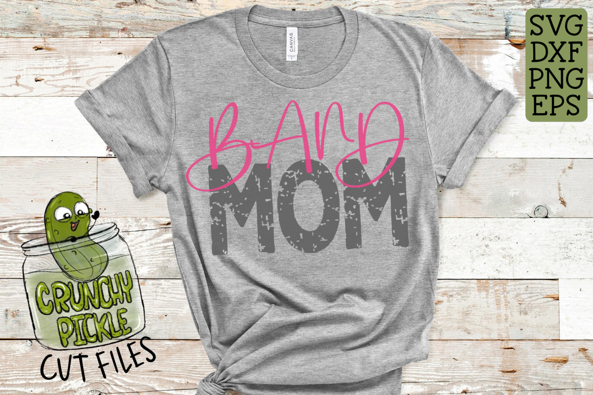 Band Mom & Bonus Team Mom Sports SVG Cut File example image 1