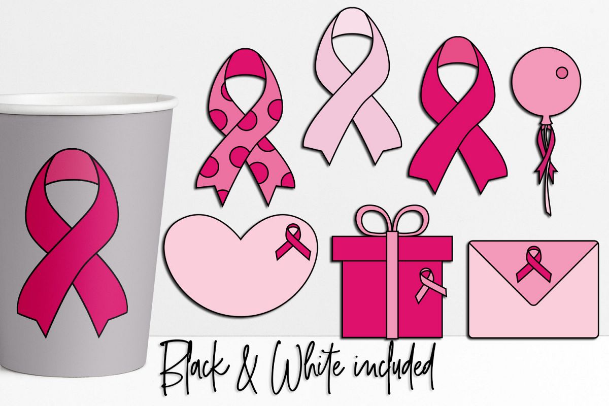 Pink Ribbon Day Illustrations and Graphics example image 1