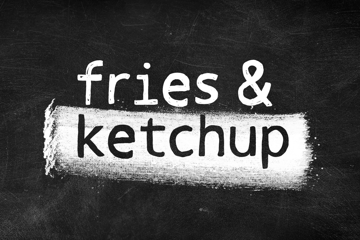 Fries & Ketchup Hand Drawn Font example image 1