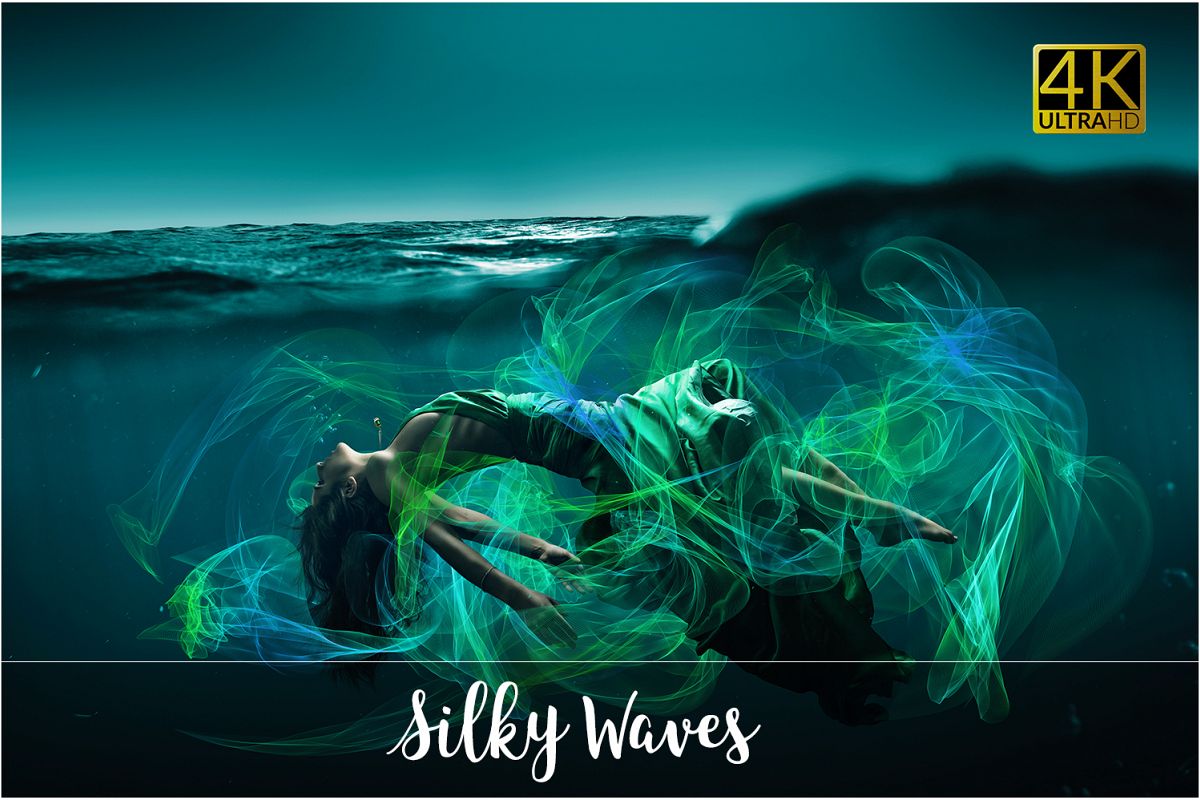 4K Silky Waves Overlays example image 1