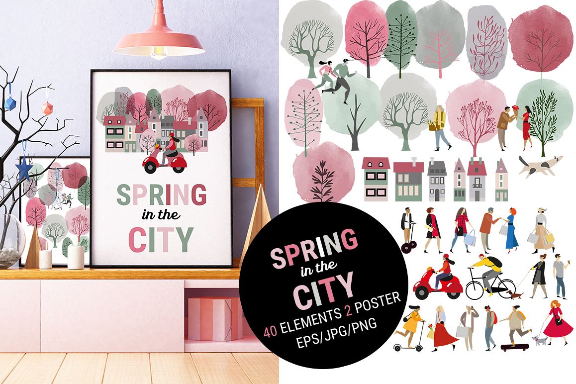 Spring in the city example image 1