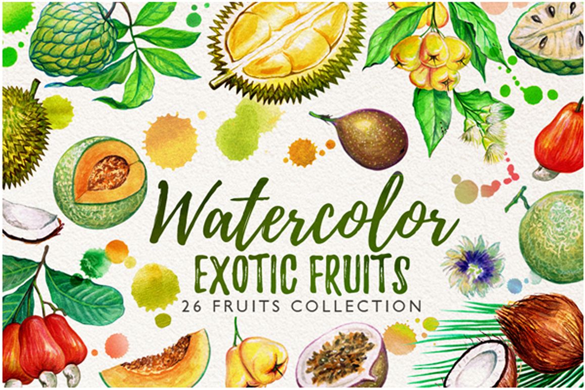 watercolor fruits vol. 6 example image 1