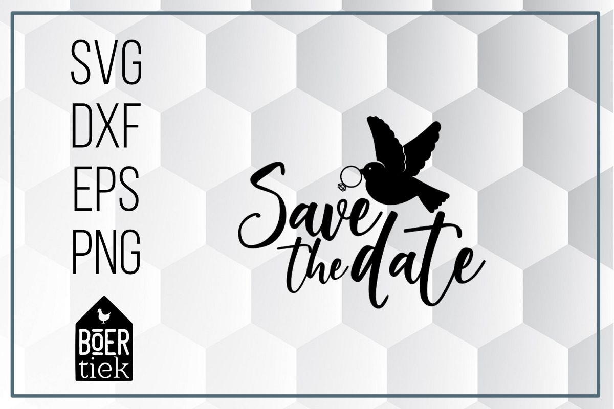 Download Save the date, wedding, SVG cutting file