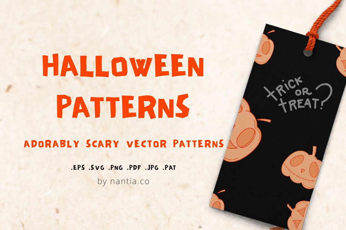 6 Halloween Patterns example image 1