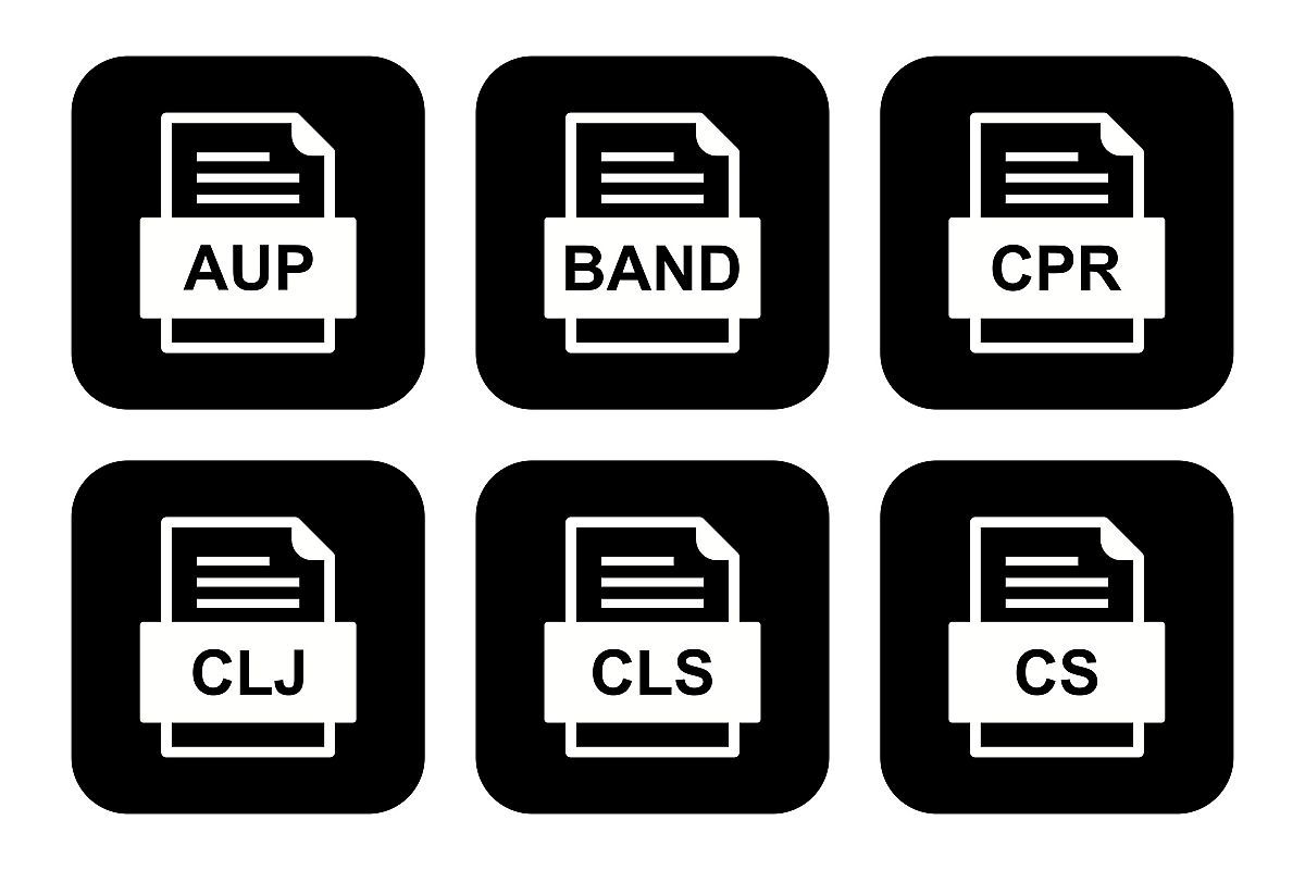 Set Of File Formats Icons example image 1