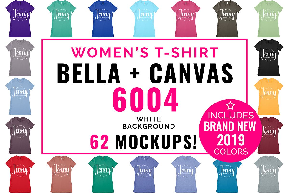 Bella Canvas 6004 Unisex Mockup Bundle, Womens T-Shirt example image 1