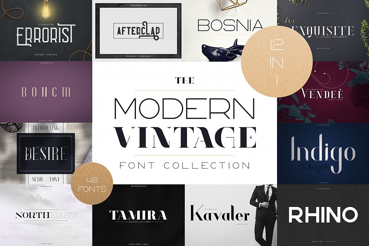 The Modern Vintage Font Collection example image 1