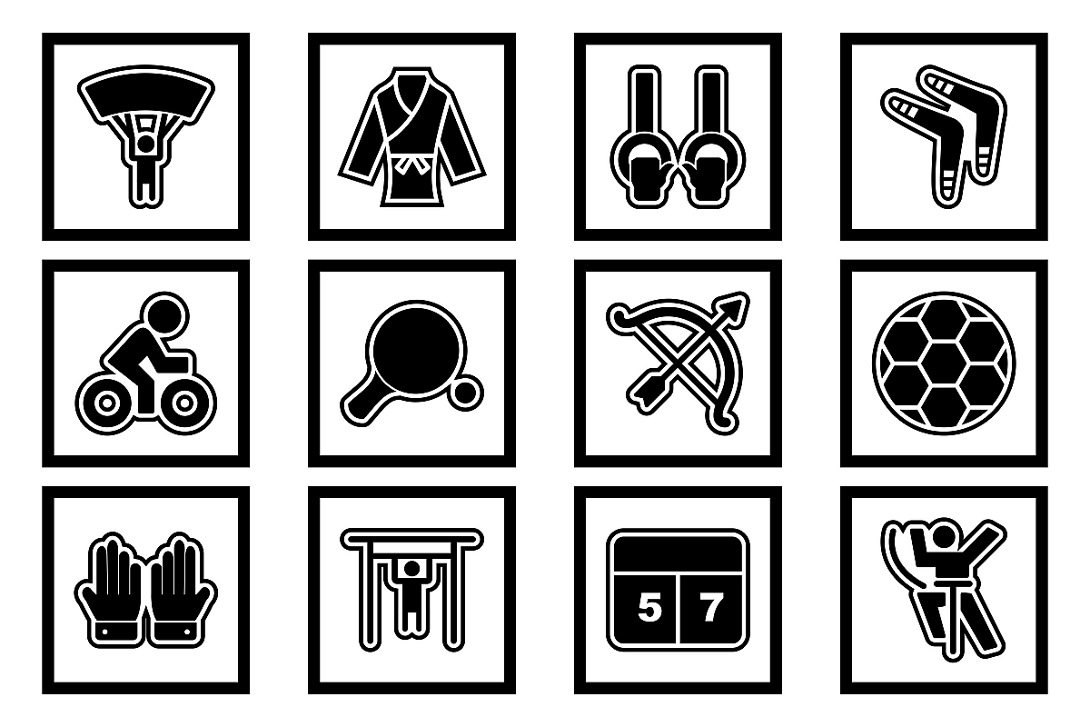 Set Of Sports And Game Icons example image 1