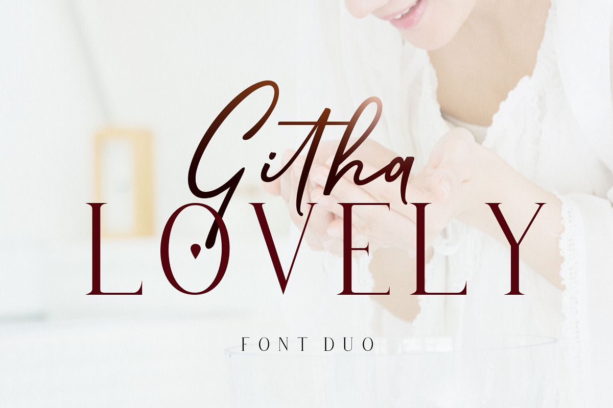 Githa Lovely Font Duo example image 1