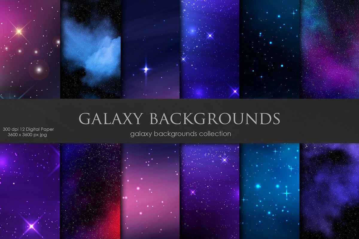 Galaxy Space Backgrounds example image 1