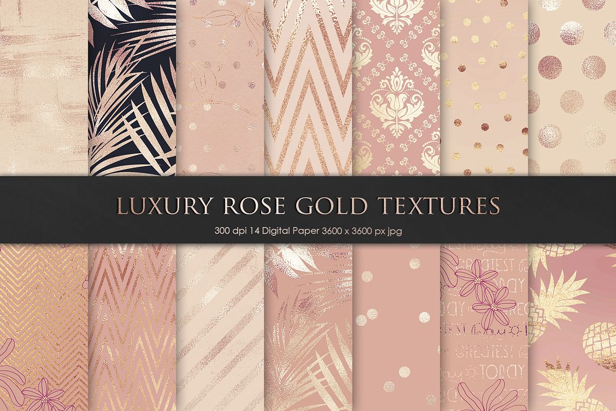 Rose, Gold, Texture and Backgrounds example image 1