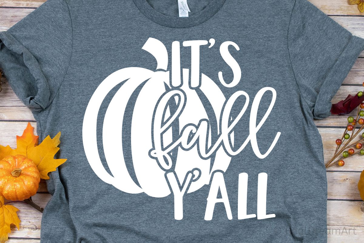Its Fall Yall SVG, DXF, PNG, EPS example image 1