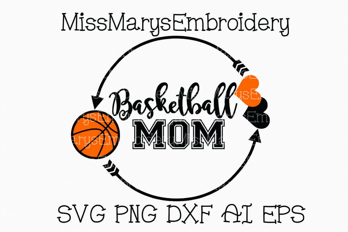 Download Basketball Mom SVG Cutting File PNG DXF AI EPS
