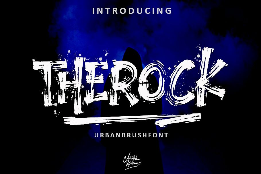 THEROCK - URBAN BRUSH FONT example image 1