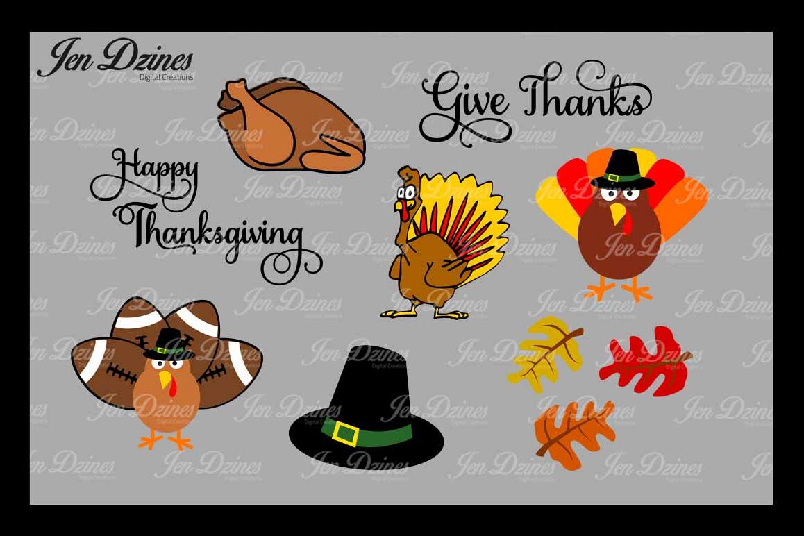Thanksgiving SVG DXF EPS PNG example image 1