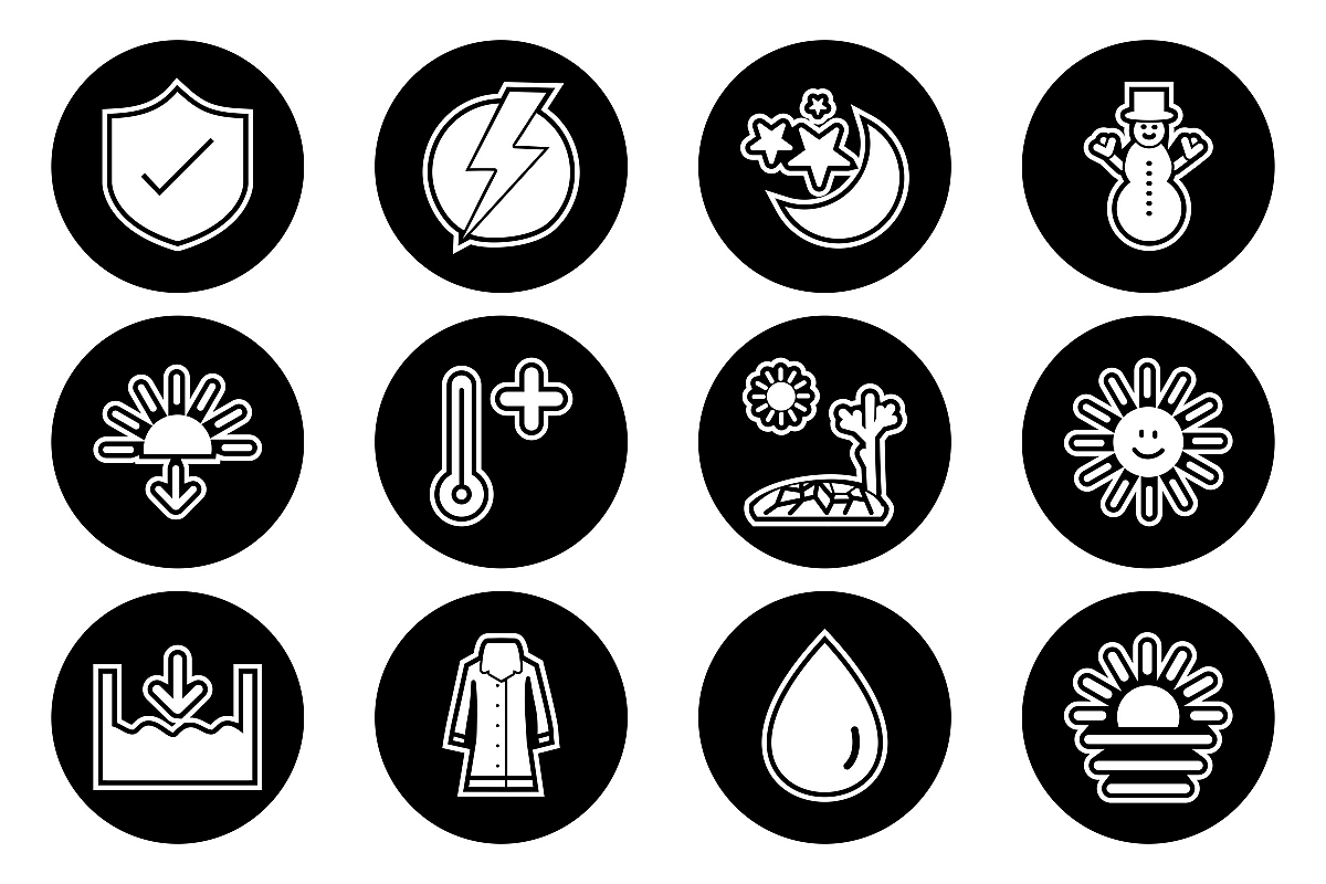 Set Of Weather And Season Icons example image 1