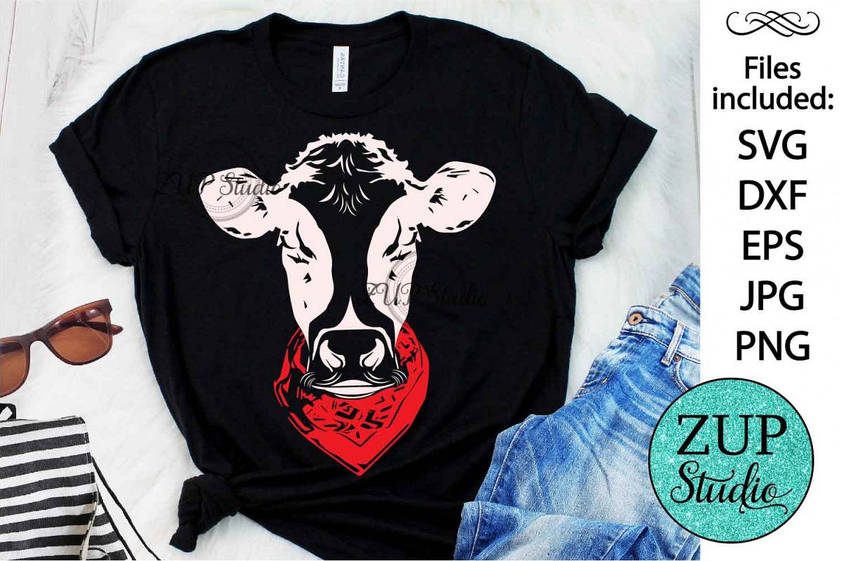 Cow Face Digital Cutting files file 167 example image 1