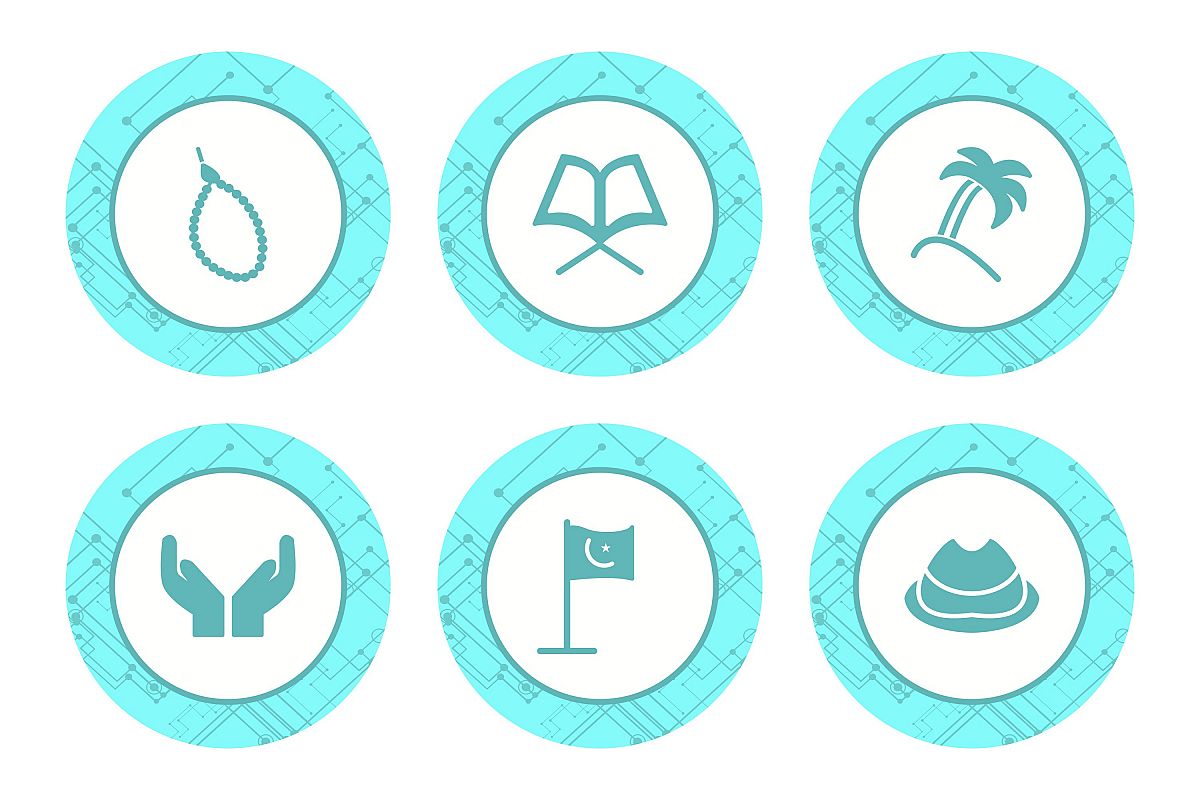 Set Of Ramadan Icons example image 1