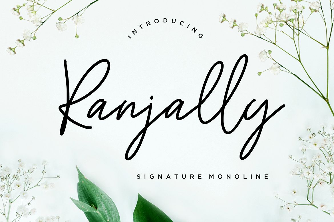 Ranjally Monoline Signature example image 1