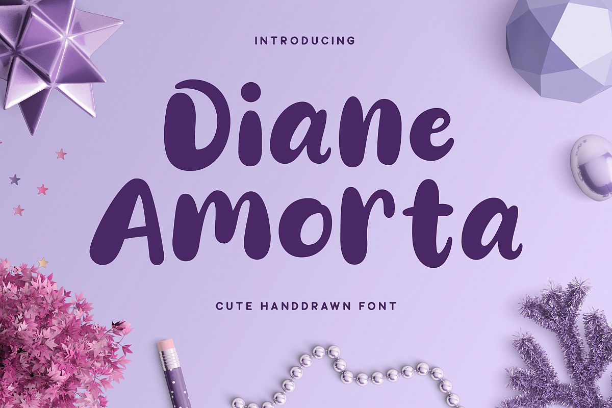 Diane Amorta - Cute Font example image 1