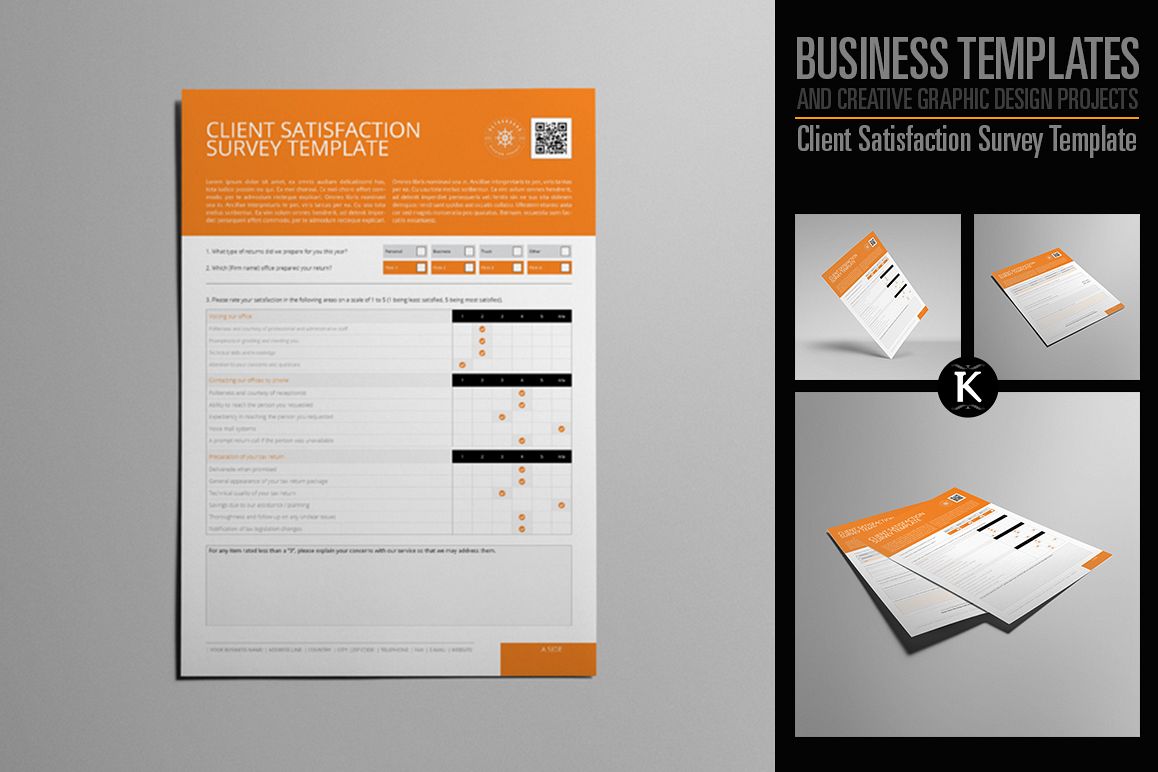 Client Satisfaction Survey Template example image 1
