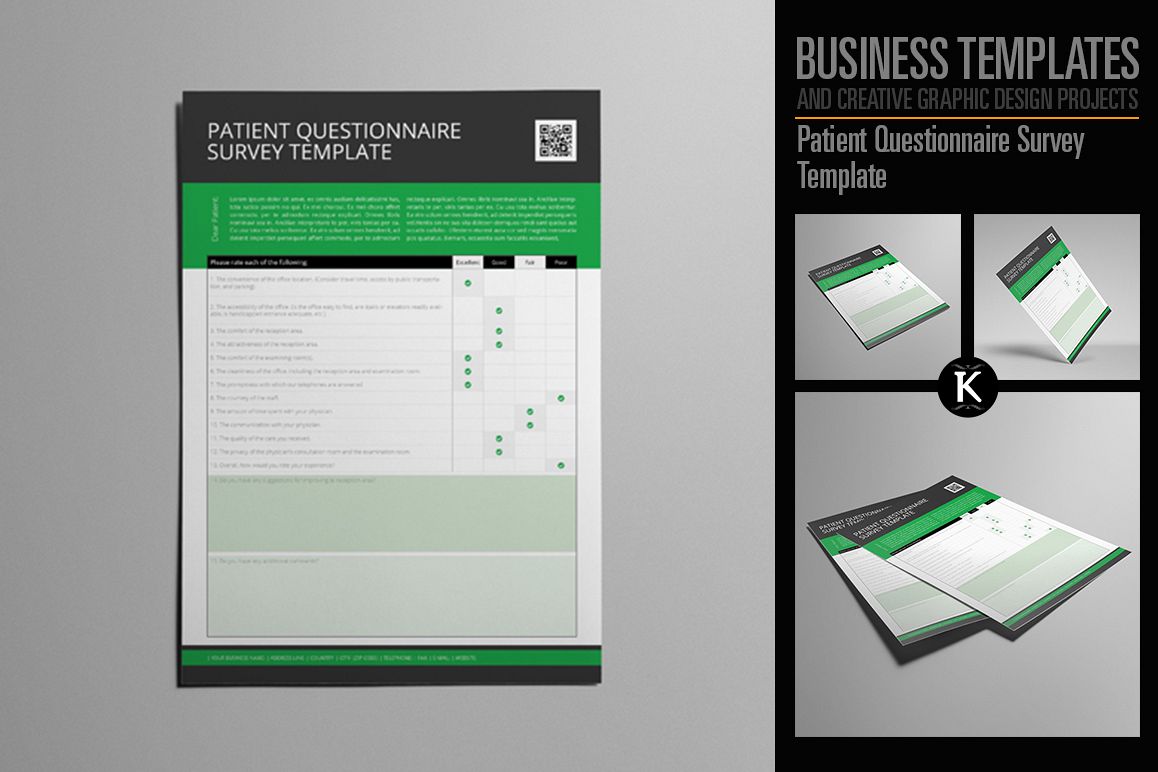 Patient Questionnaire Survey Template example image 1