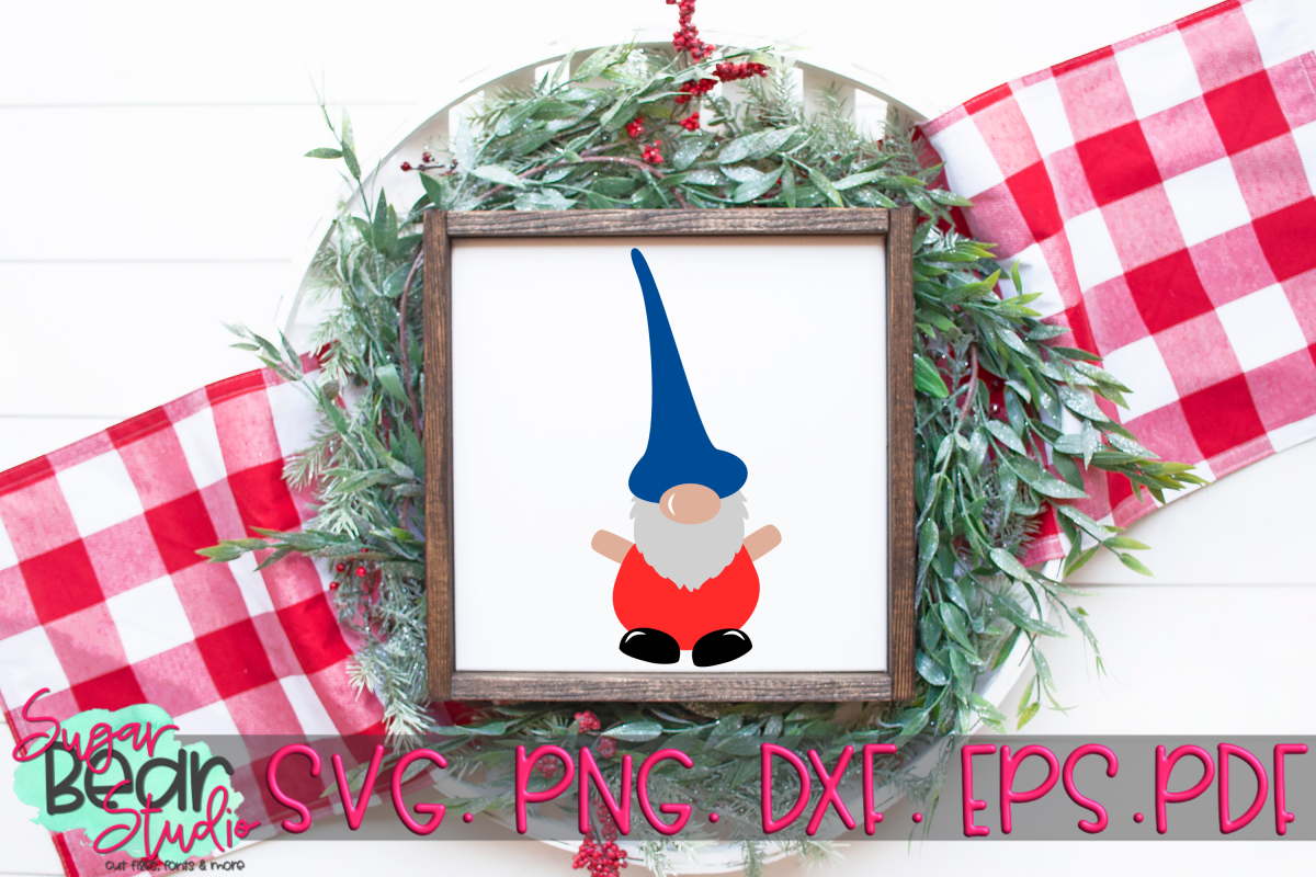 Tall Hat Gnome - A Gnome SVG example image 1