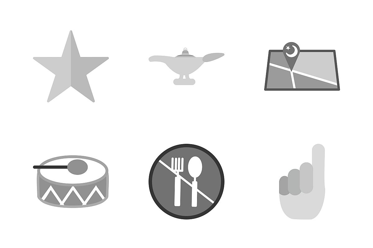 Set Of Ramadan Icons example image 1