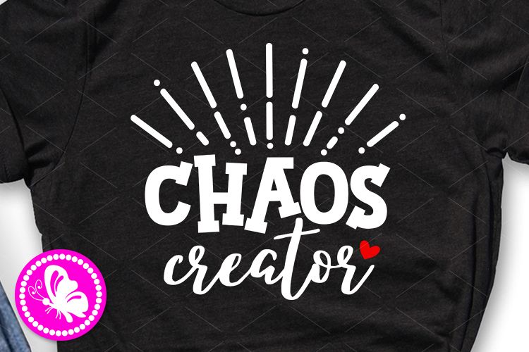 Chaos creator svg Big bro lol sis Fathers day Teacher shirts example image 1