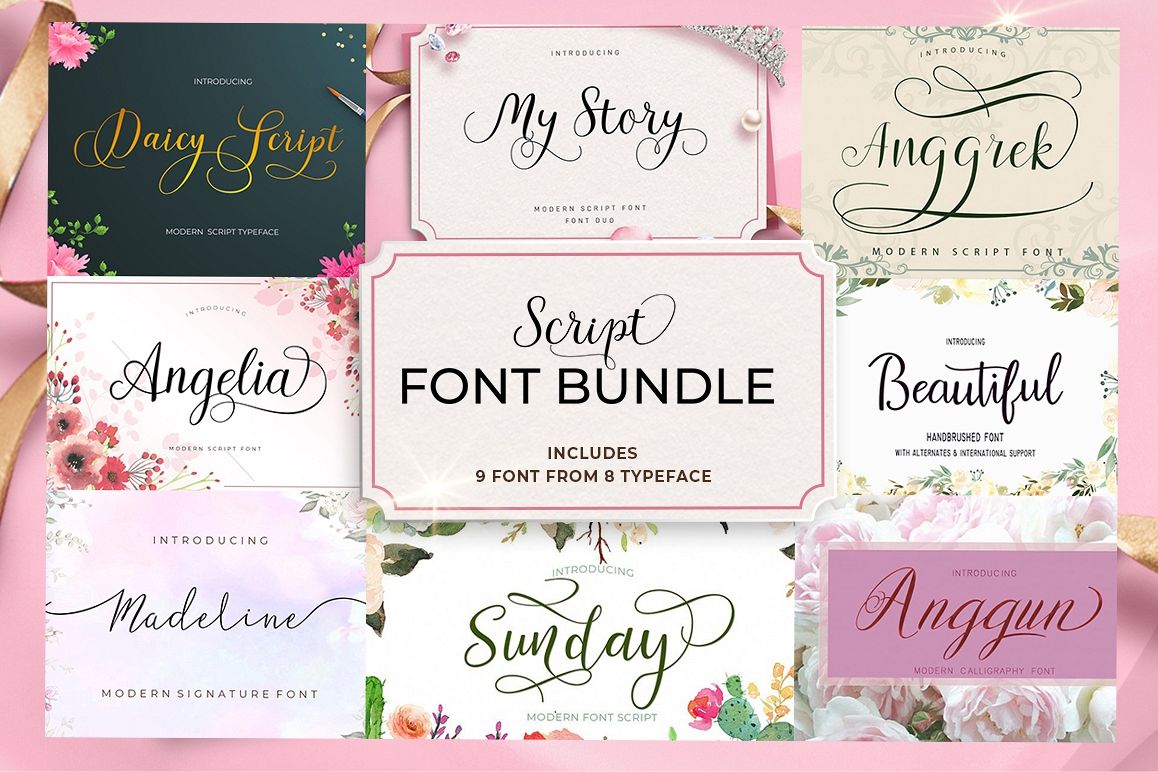 Script Font Bundle example image 1