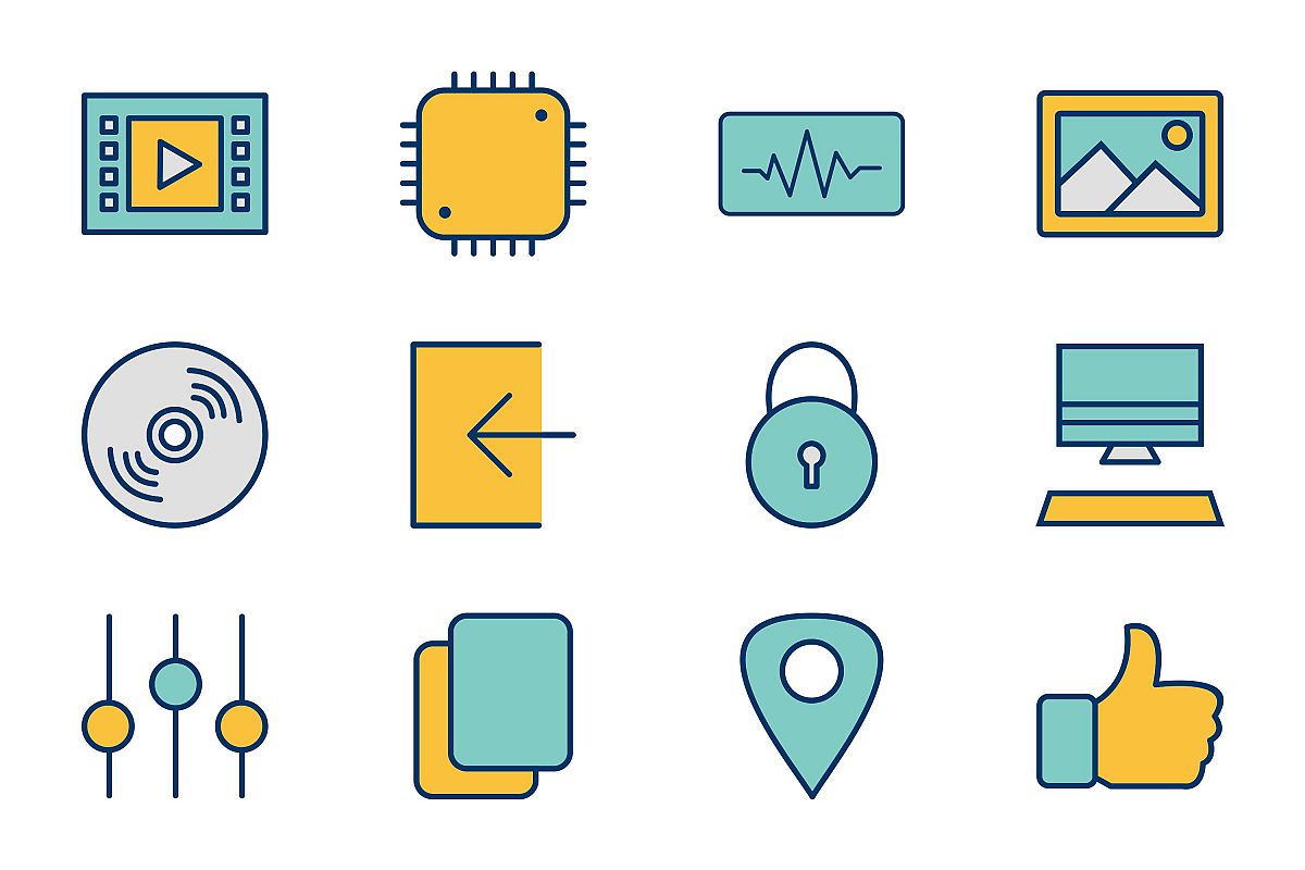 Set Of Multimedia Icons example image 1