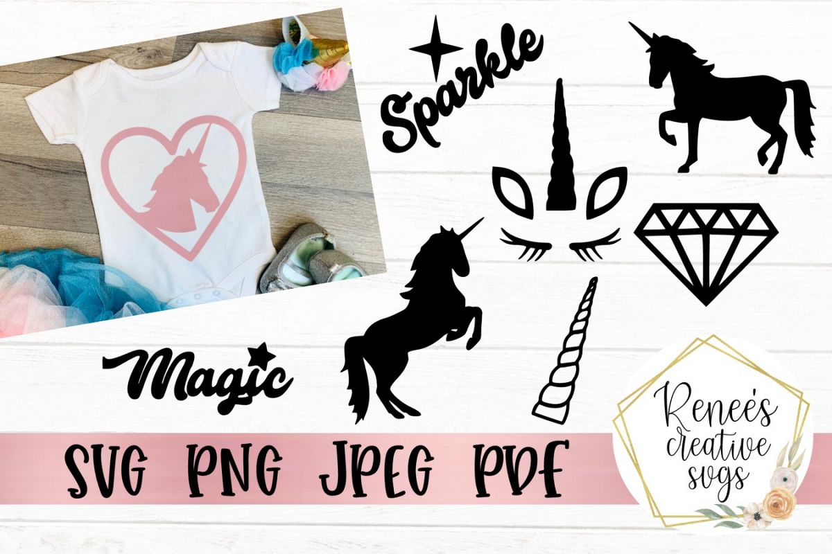 Unicorn bundle | Unicorn SVG | SVG Cutting File example image 1