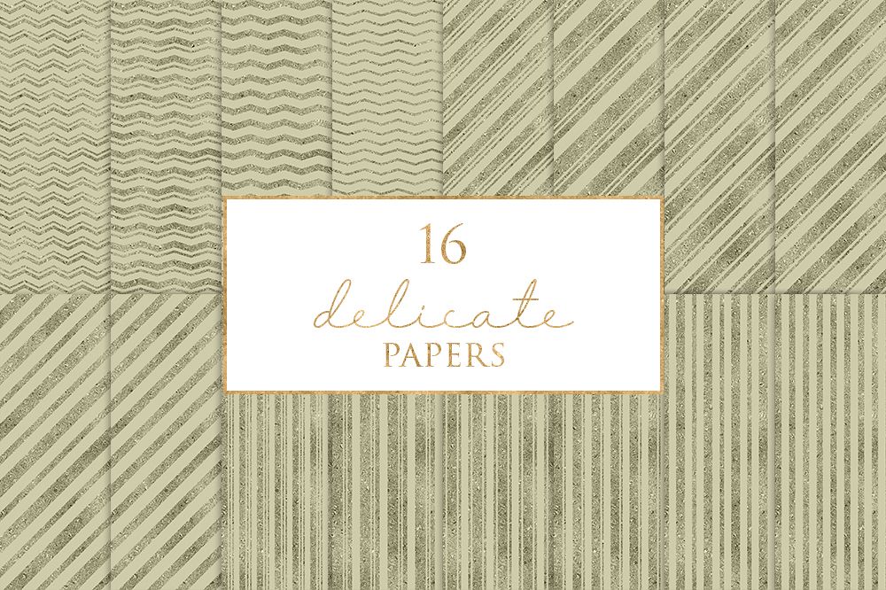 16 Delicate Digital Paper Pack example image 1