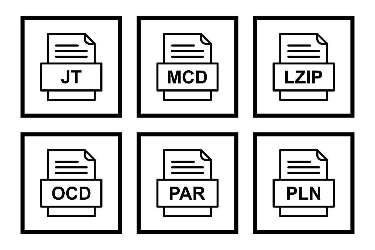 Set Of File Formats Icons example image 1