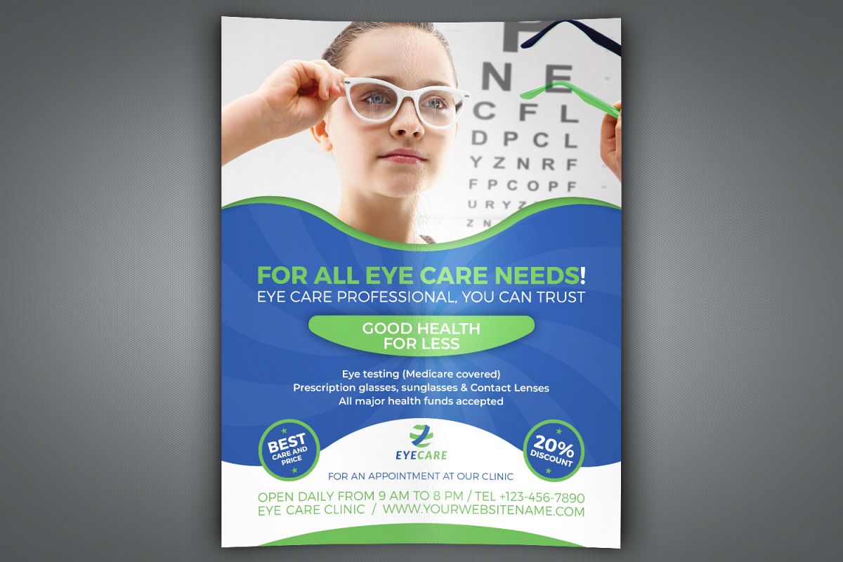 Optometrist & Optician Flyer Template example image 1