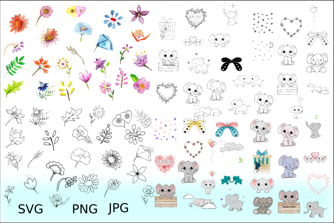 Doodles Cliparts Bundles example image 1