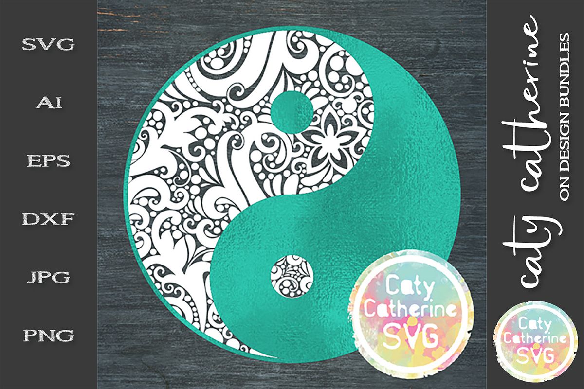 Yin And Yang SVG Cut File example image 1