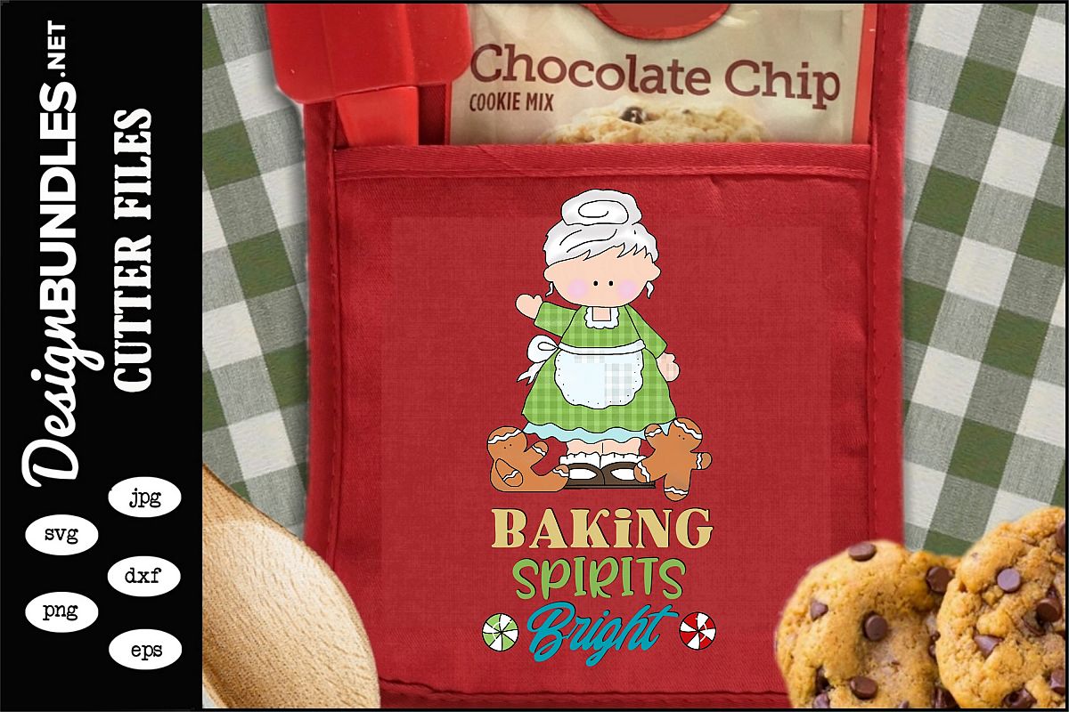 Baking Spirits Bright Sublimation Design example image 1
