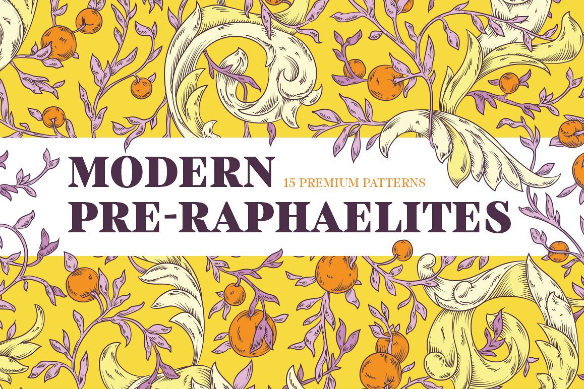 Modern Pre-Raphaelites patterns example image 1