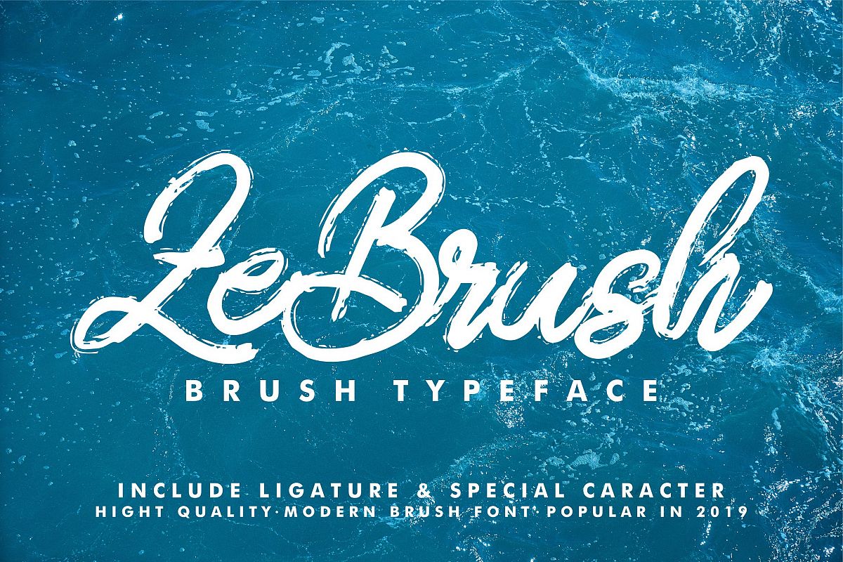 ZeBrush | Brush Script Font example image 1