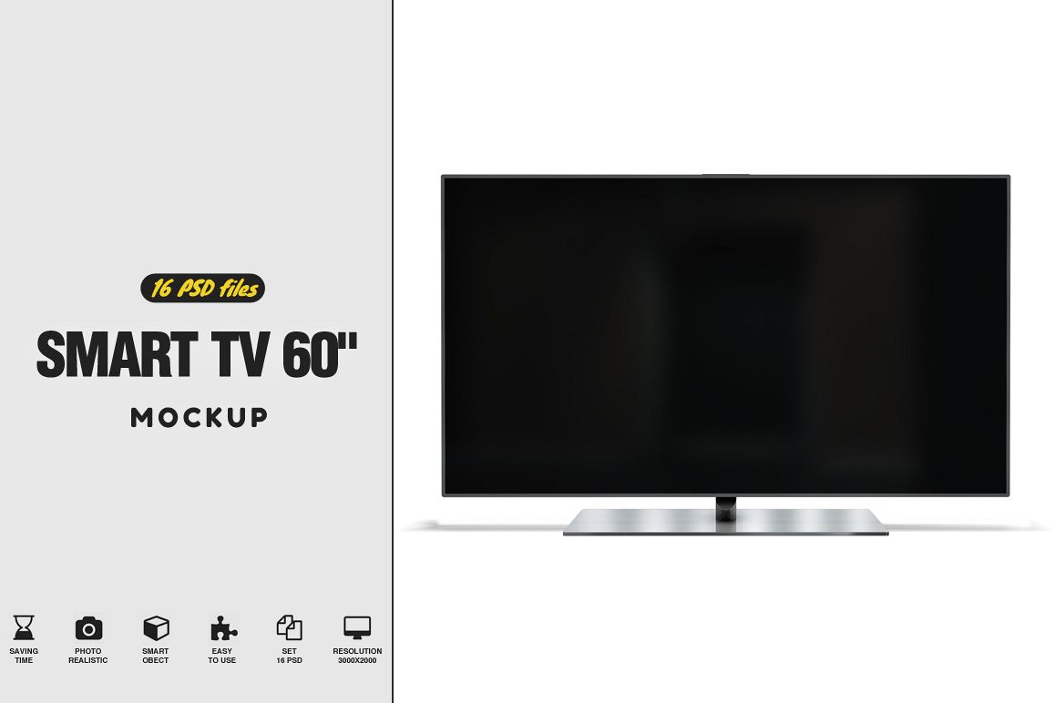Smart TV 60 Mockup example image 1